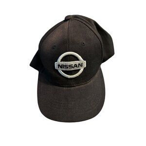 Nissan Black Baseball Cap hat 100% Cotton Adjustable Strap Made In China